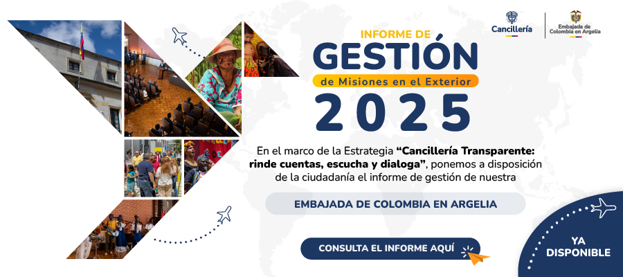 Informe de rendición de cuentas de la Embajada de Colombia en Argelia