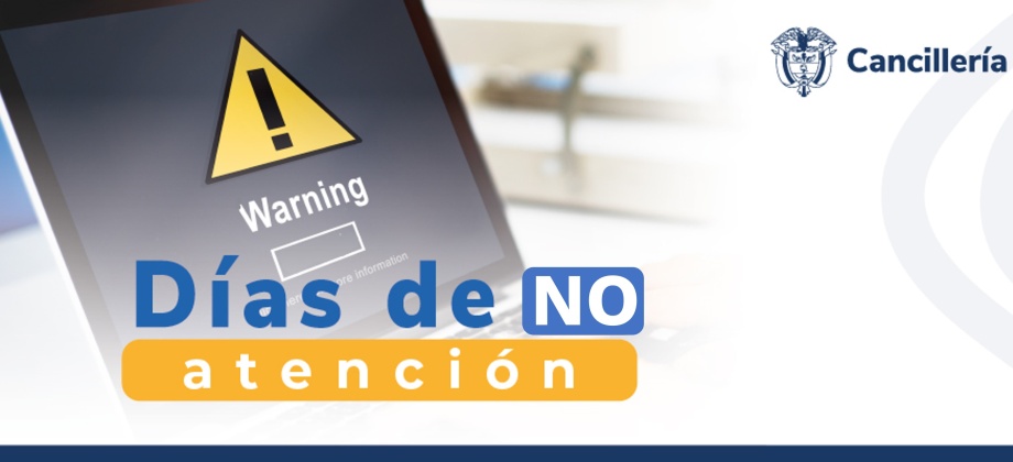 Embajada y consulado de Colombia no tendrán atención al público el 1 de noviembre de 2023